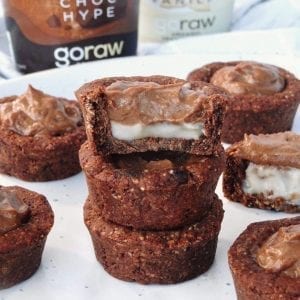 Choc Vanilla Cookie Cups from our blog