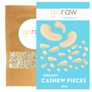 Organic Cashew Pieces 500g